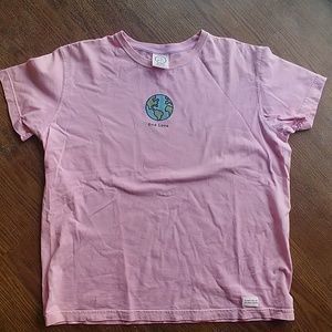 Life Is Good Pink One Love T-shirt